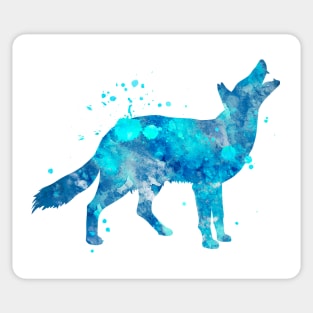 Coyote Watercolor Painting Sticker